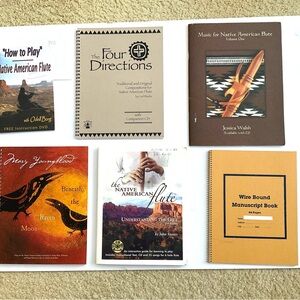 Native American Flute sheet music books with CD’s, NAF sheet music books